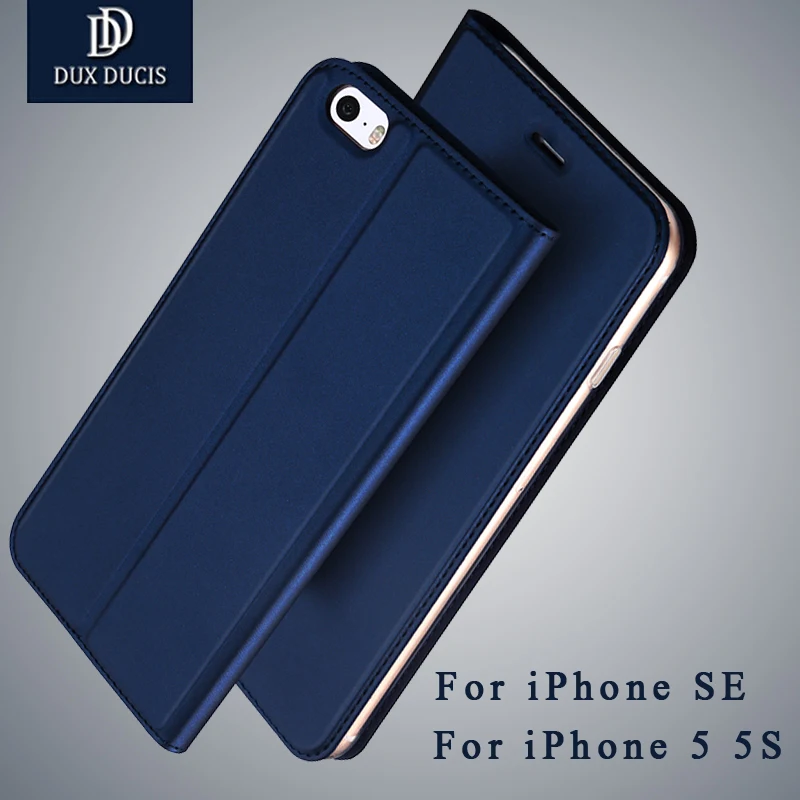 Dux Ducis чехол для iPhone se кожаный флип-кейс чехла 5S Чехол-кошелек телефона 5 Coque iPhone5