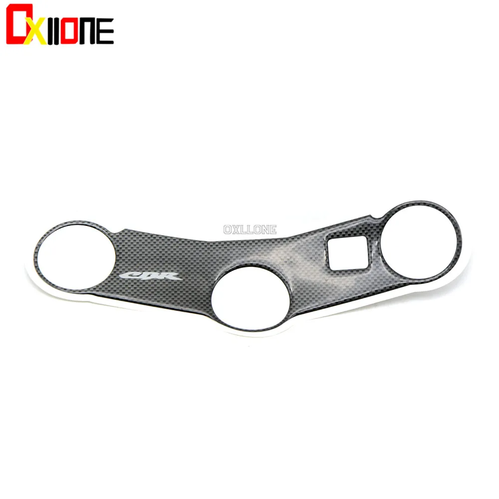 

For Honda CBR600 2005 2006 CBR 600 Motorcycle Carbon Fiber Oil Tank Protection Plate Pad Steering Bracket Cover Decal Sticker