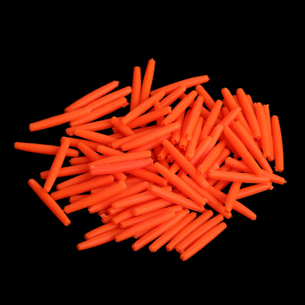 100 Pieces Bright Colors Cylinder Strike Indicator Fly Fishing Floats Bobbers Small And Exquisite Easy To Carry