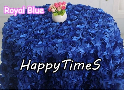

Luxury Wedding Decorations Rose Design 108" Round Tablecloth Party Crochet Table Cover