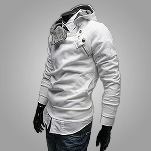 mens side zipper hoodie jacket