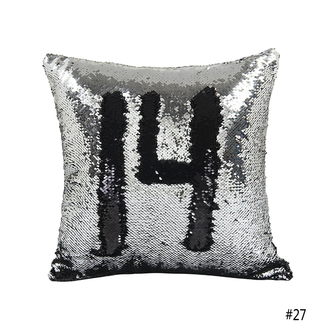 

Bedding Outlet DIY Mermaid Sequin Cushion Cover Magical Pink Throw Pillowcase 40cmX40cm Color Changing Reversible Pillow Case