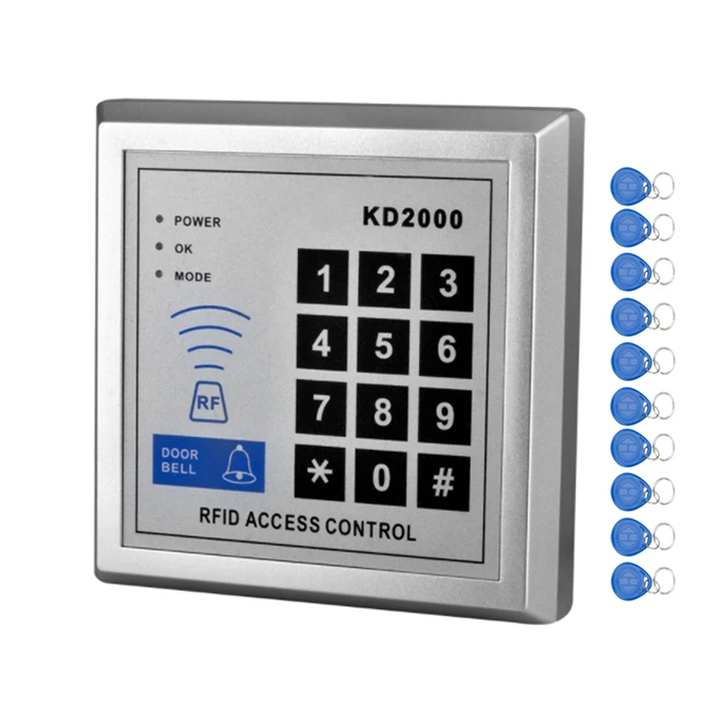 RFID 125KHz Access Control Keypad Smart Card Reader Door