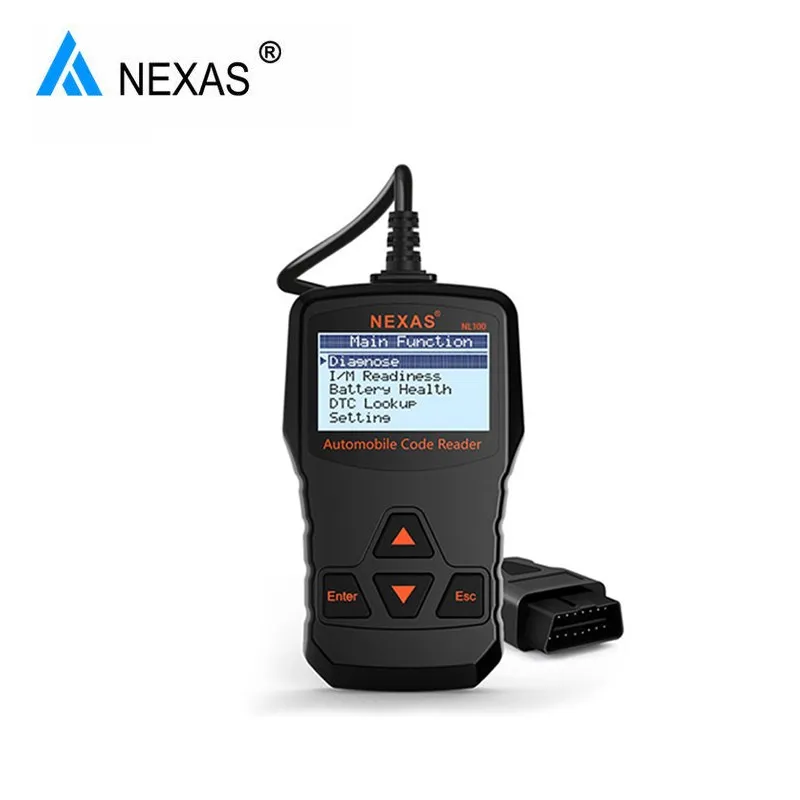 

NEXAS NL100 OBD/EOBD Code Reader OBD Diagnostic Scanner Engine Check Battery Health Check Scan Tool better than AD310