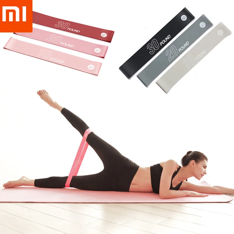 ① Оригинал XIAOMI YUNMAI 10/20 / 30LB Сопротивление Петли Наборы Йога Пояса Ленты Сопротивления Резинк ①
