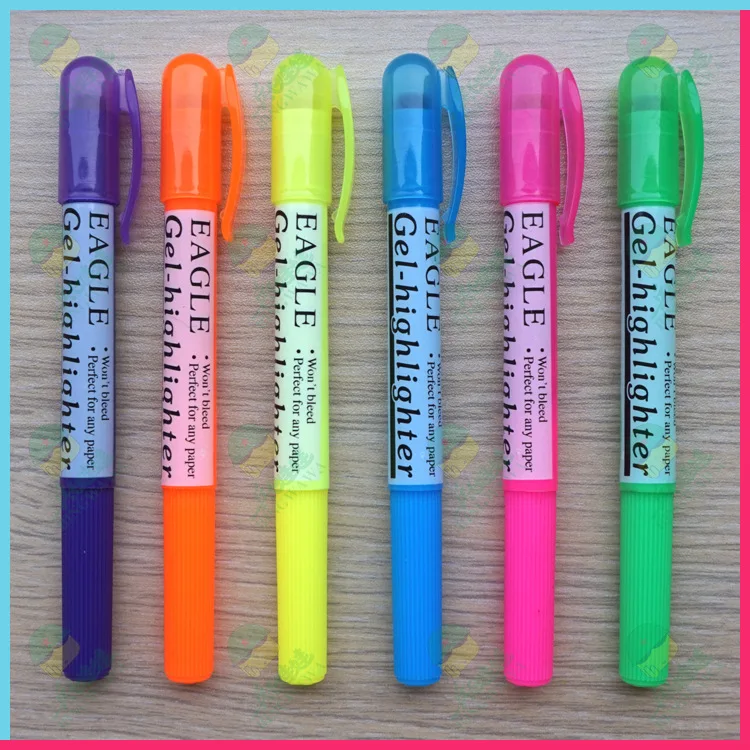 Creative lovely fluorescent marker pen solid jelly pen rotary solid