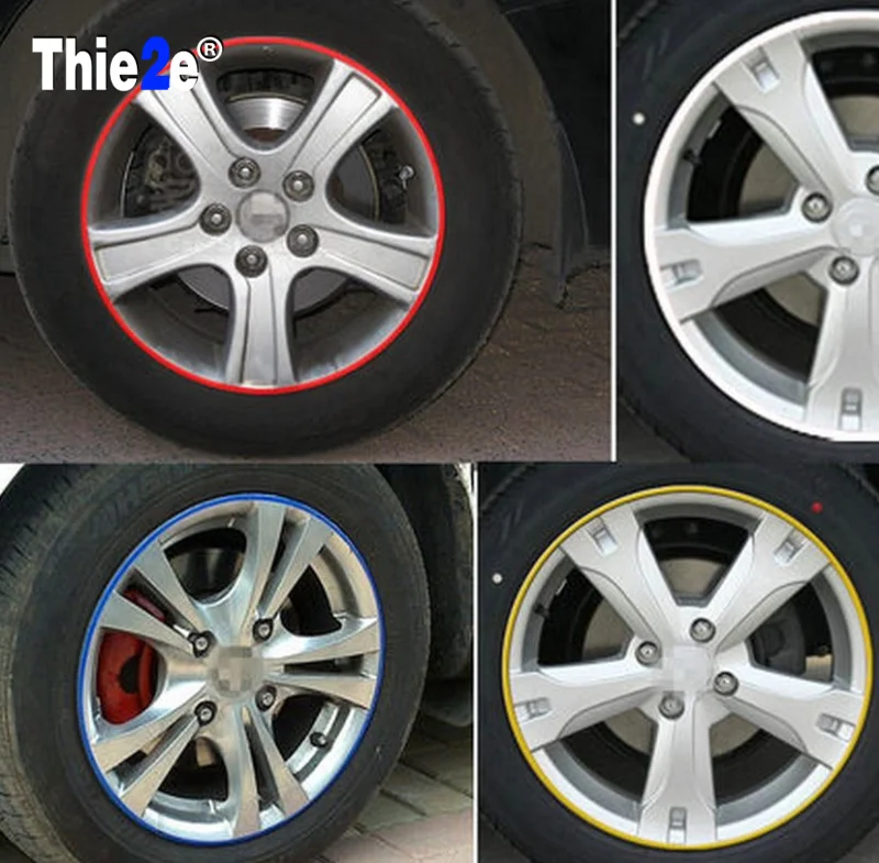 

Car Wheel Hub Rim Stripe Reflective Decal Stickers for Chevrolet Lacetti Lova Sail EPICA Malibu Volt Camaro Astro