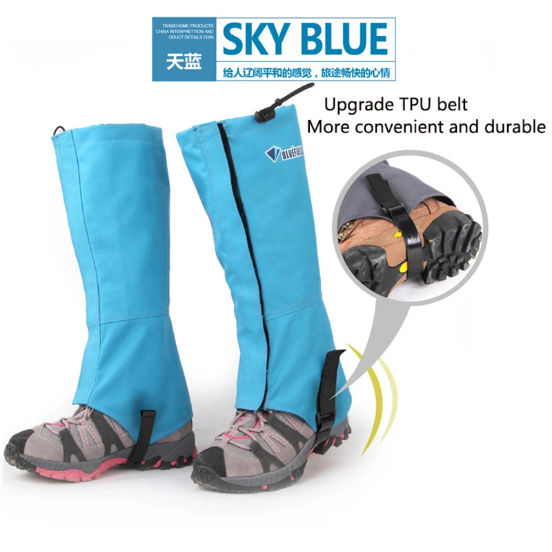 M//L Unisex Snow Kneepad Waterproof Leg Gaiters Snow Ski Boot Cover Protection