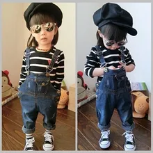 Коллекция года, весенне-осенний комбинезон для маленьких мальчиков, детские джинсовые штаны, комбинезон для малышей, детская одежда, детский комбинезон