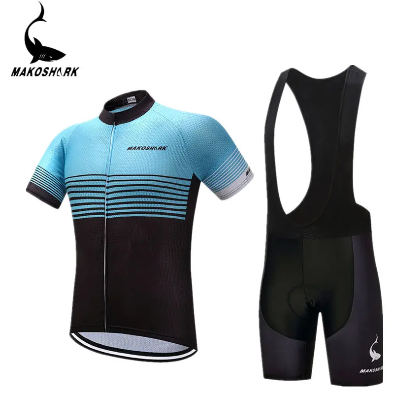 

MAKOSHARK Cycling Jersey Summer Team Short Sleeves Cycling Set Bike Clothing Ropa Ciclismo Cycling Clothing Sports Suit 3D Pad