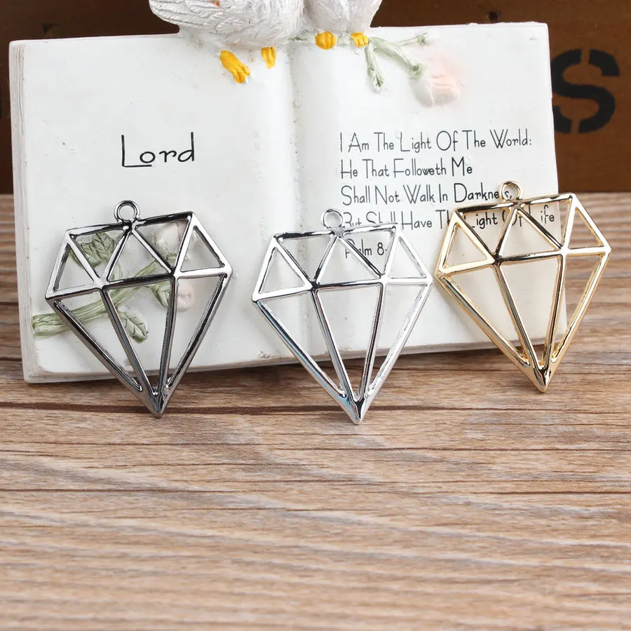 Wholesale Trendy Alloy drop oil metal Hollow Rhinestone/Crystal shape