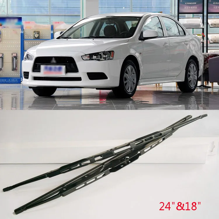 Reinforced Steel Frame Rubber Windshield Wipers Blades For Mitsubishi