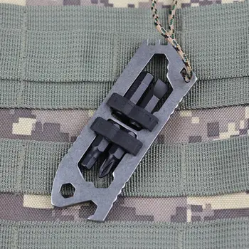 

10 in 1 EDC Gadget Multifunction Small Screwdriver Sets Bottle Opener Pocket Keychain Screwdriver With Phillips Slot Hex