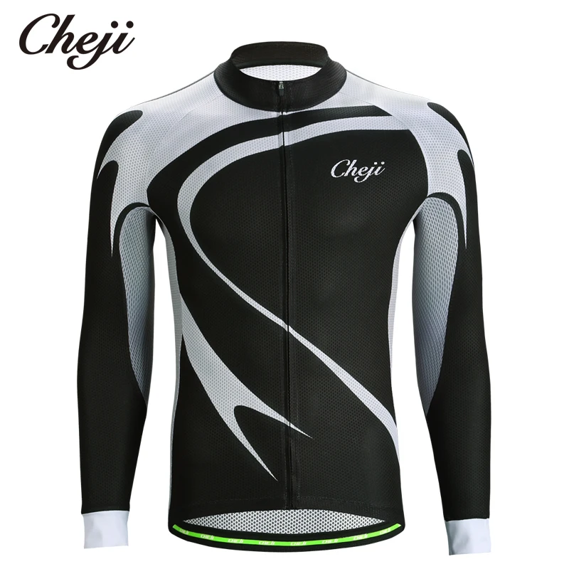 CHEJI мужская летняя велосипедная рубашка с короткими рукавами, черная велосипедная одежда, опт, полная молния, велосипедные топы