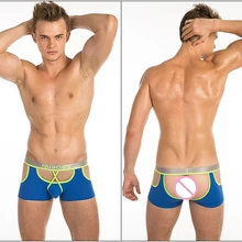 Мужские модные сексуальные трусы двухцветные мужские боксеры мужские трусы Мужское нижнее белье