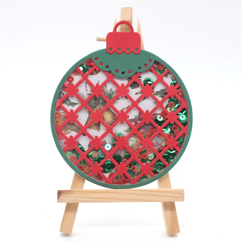 

ZFPARTY Christmas Shaker Ornament Metal Cutting Dies Stencils for Scrapbooking/photo album Decorative Embossing Paper Cards