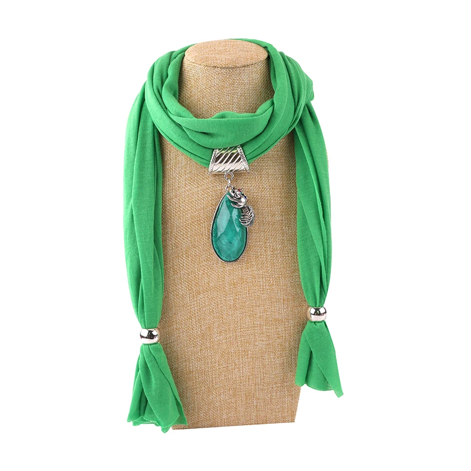 Модное ювелирное изделие ожерелье из полимерных бусин кулон шарф женский платок женский головной платок хиджаб эффектное Ювелирное Украшение ожерелье