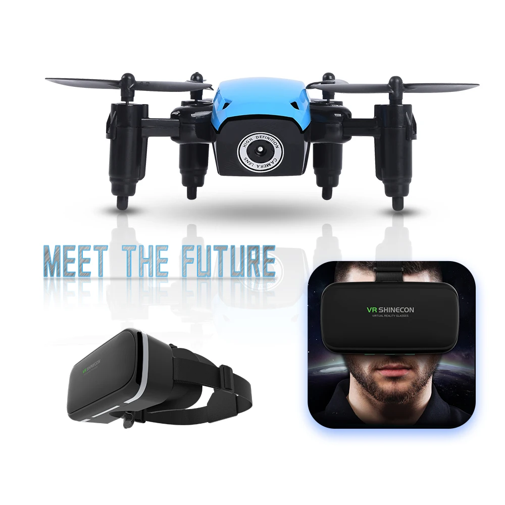 VR очки S9HW Радиоуправляемый мини Дрон складной карманный с камерой FPV WiFi RC