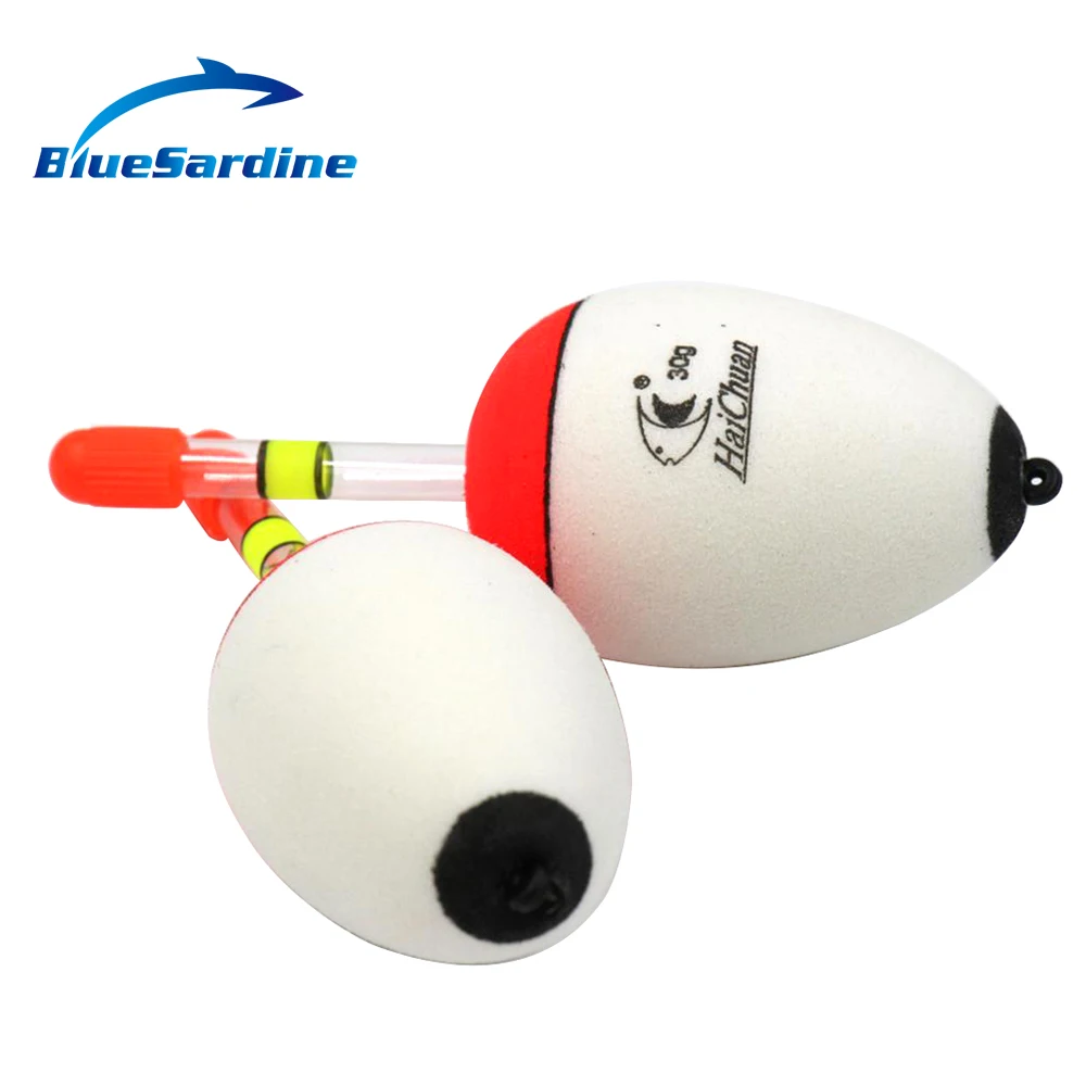 BlueSardine 5PCS White Fishing Float Floating EVA Foam Fishing Bobber