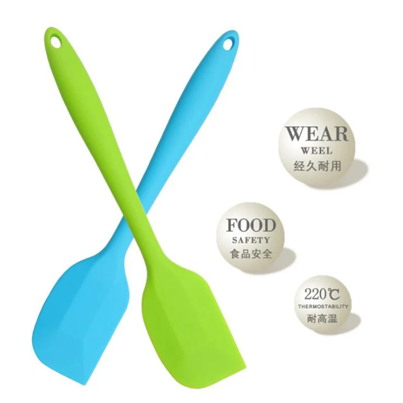

Kitchen Silicone Cream Butter Cake Spatula Mixing Batter Scraper Brush Butter Mixer Cake Shovel Brushes Baking Tool Kitchenware