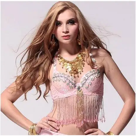 

Belly dance costumes senior sexy colors stones tassel beads belly dance bra for women belly dancing bra tops