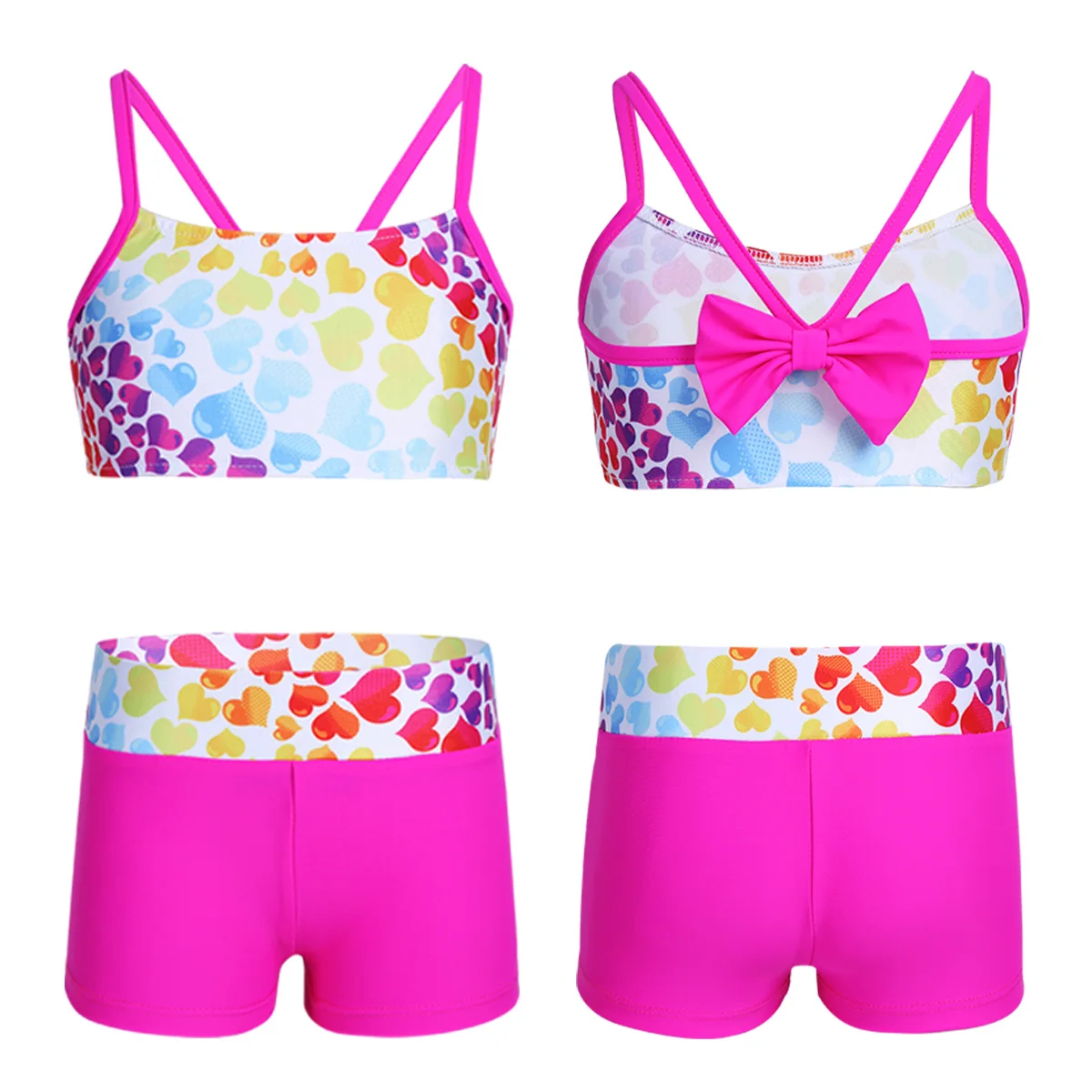 YiZYiF Kids Girls Halter Tie Polka Dots Swim Dress Summer Beachwear Bathing Suits