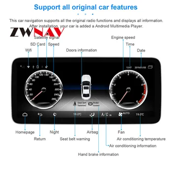 

Android 9 10.25" display For Mercede Benz CLA GLA A Class W176 2013+ 4.5/5.0NTG Radio GPS Navigation Head unit Multimedia player