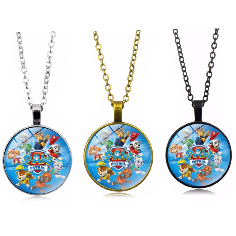 

Paw Patrol Toy Set necklace Pendant paw set Apollo Action Figure Toys Latch Hook Anime Figure Toy for Children Birthday Gift
