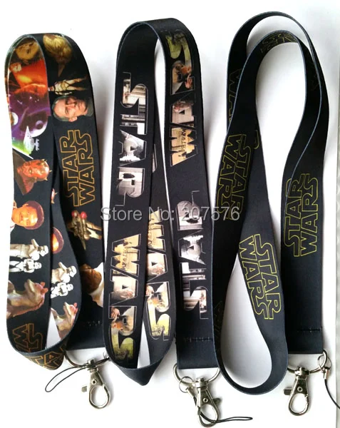 

Wholesale Lot 100pcs Mixed Star Wars Cartoon Mobile Cell Phone Lanyard Neck Straps Party Gifts C-67