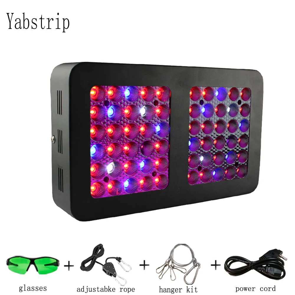 

Yabstrip 300W double switch full Spectrum LED plant grow light phyto lamp for indoor seeding flower fitolampy veg bloom mode