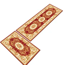 Европейский ретро шаблон коврики прямоугольник полиэфирное волокно износостойкие противоскользящие бытовые накладки для ванной мульти размер HR