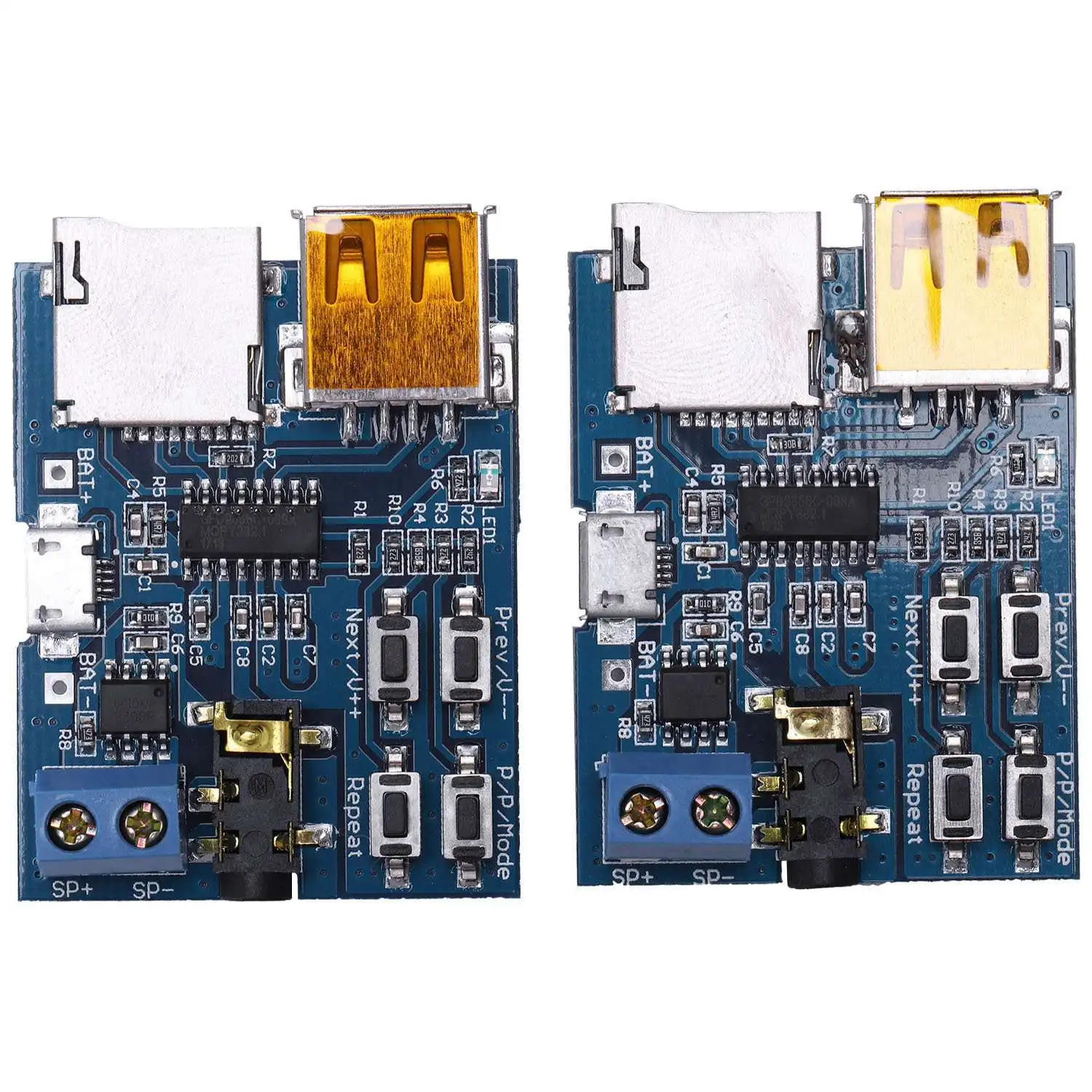 

2 pcs lot with power amplifier TF card U disk MP3 decoder player module Mp3 decode board