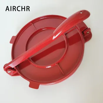 

New Update Tortilla Machine Press Red Orange Classical Mexico Corn Tortilla Pie Maker Press