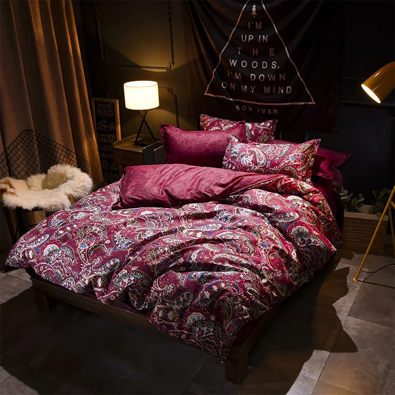 

Home Textiles Bedclothes Bed Linen Pillow Cover Quilt Cover Bed Sheet Kids Comforter Duvet Cover Luxury Bedding Set Queen Size