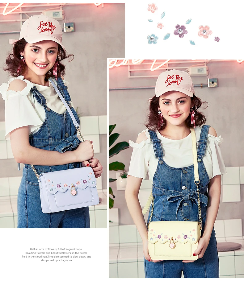 Just star women leather shoulder bag 5