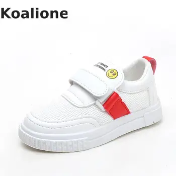 

Children Sports Shoes Kids Casual Sneakers Kid White Running Shoes Claasic Boys Smile Antislip Soft Girls Mesh Shoes Autumn New