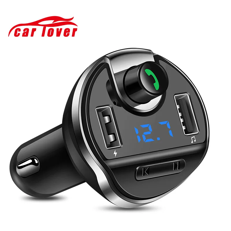 Bluetooth Car Kit MP3 Player FM Transmitter Modulator Handsfree Call LCD Dual USB 5V 3.4A Fast Charge Support TF U Disk | Автомобили и
