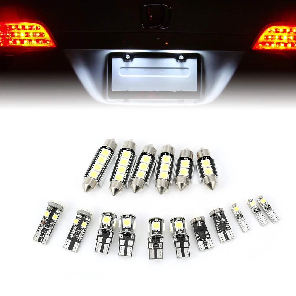 

NEW 17pcs White Interior LED Light Package for BMW E90 E91 E92 3 Series Error Free Interior Map Dome Trunk License Plate Light