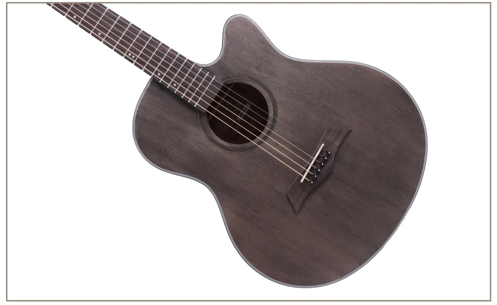 Гитара акустическая электрическая стальная струна Flattop 40 дюймов A Body Guitarra 6 струн