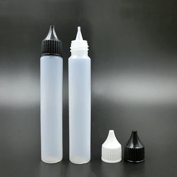 

Wholesale 5pcs 15ml/30ml Empty Plastic LDPE Pen Shaped Long Dropper Bottles Tip Plastic Squeezable Bottle For Vape Oil Container