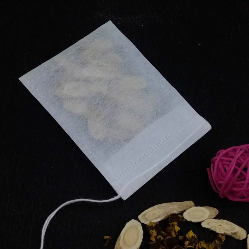 

Disposable Tea Filter Bags Empty Cotton Drawstring Seal Filter Tea Bags for Loose Leaf Teal