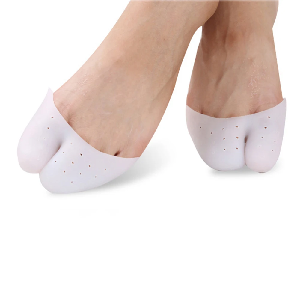 

1pair Girl Professional Dance Silicone Gel Insole Ballet Pointe Dance Pain Relief Cushions Toe Cap Cover Breathable Sock Pads