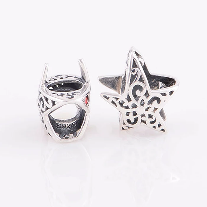 T034-(3)925 sterling silver charm pendant fit for Pandora charms bracelet DIY women jewelry making