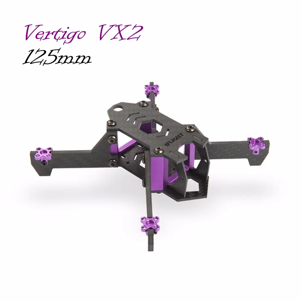Вертикальный гоночный Квадрокоптер Vertigo VX2 125 мм комплект рамы с 3 рычагом для FPV RC |