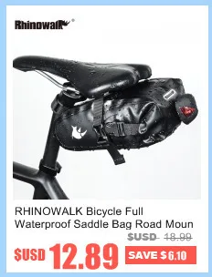Сумка для велосипедного седла RHINOWALK, нейлоновая, водонепроницаемая, для горного велосипеда, на заднем сиденье, сумка для ремонта инструмента, сумка для велосипедного хвоста, сумка для заднего седла, Аксессуары для велосипеда
