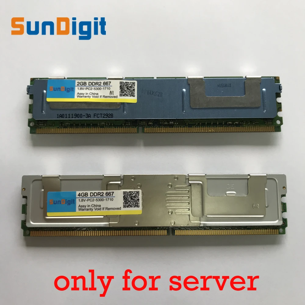 For Hynix DDR2 4GB 2GB DDR2 667MHz PC2-5300 2Rx4 FBD ECC PC2-5300F FB-DIMM  RAM Only For Server Memory RAMs Lifetime Warranty
