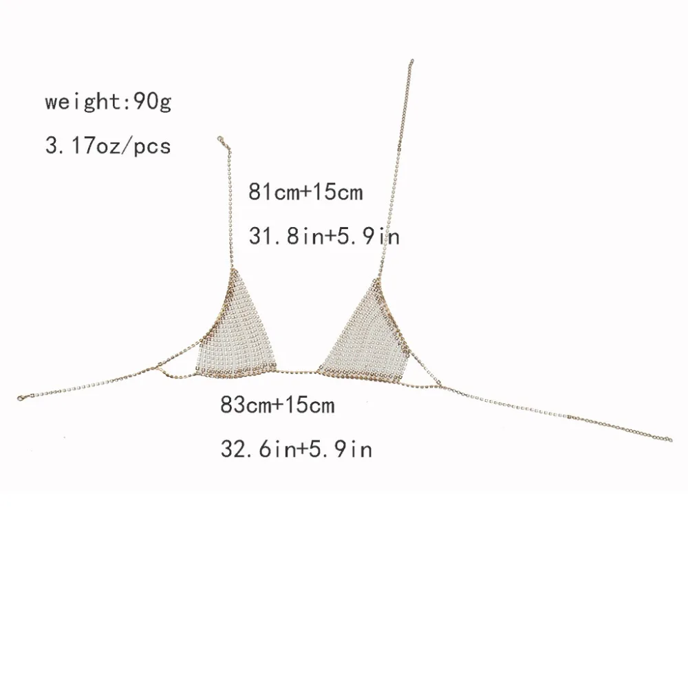 Модный бюстгальтер серебряного цвета и цепочка на талию, ювелирные изделия, стразы, Многослойные женские сексуальные пляжные бикини без косточек, ювелирные изделия