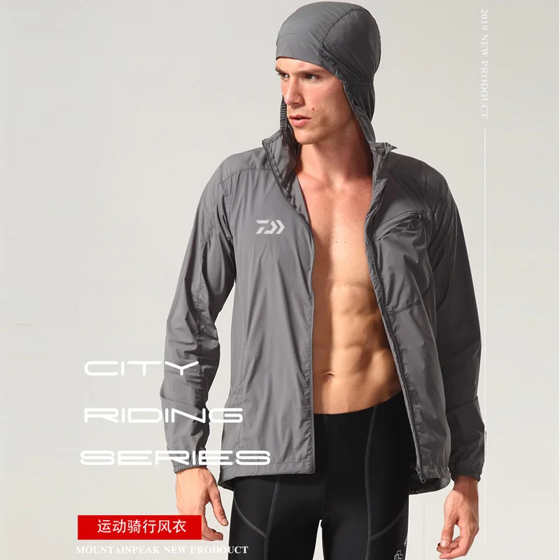 

2019 DAIWA NEW summer DAIWAS Long sleeve Breathable Hooded Quick dry clothes Anti-UV Sunscreen Man Ultrathin DAWA Free shipping