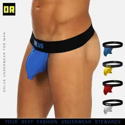 ORLVS Мужские jockstrap Нижнее белье для геев с суспензорием сексуальные Cuecas мужские танга G стринги и стринги пенис мешочек нижнее белье мужское