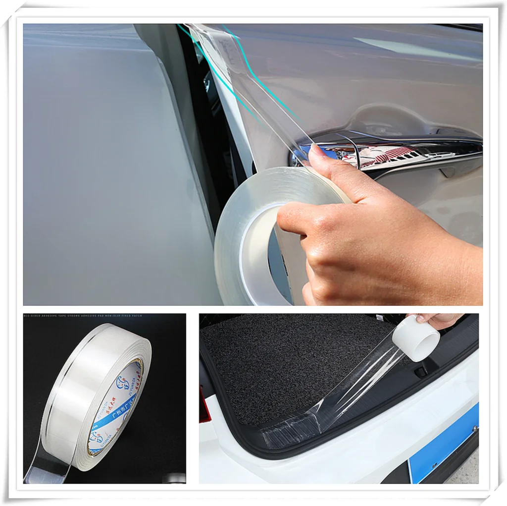 

Car double siede Sticker Door Sill Protector Tape Auto Strip for Chevrolet Volt SS Chevelle FNR 1970 1967 Impala Chaparral